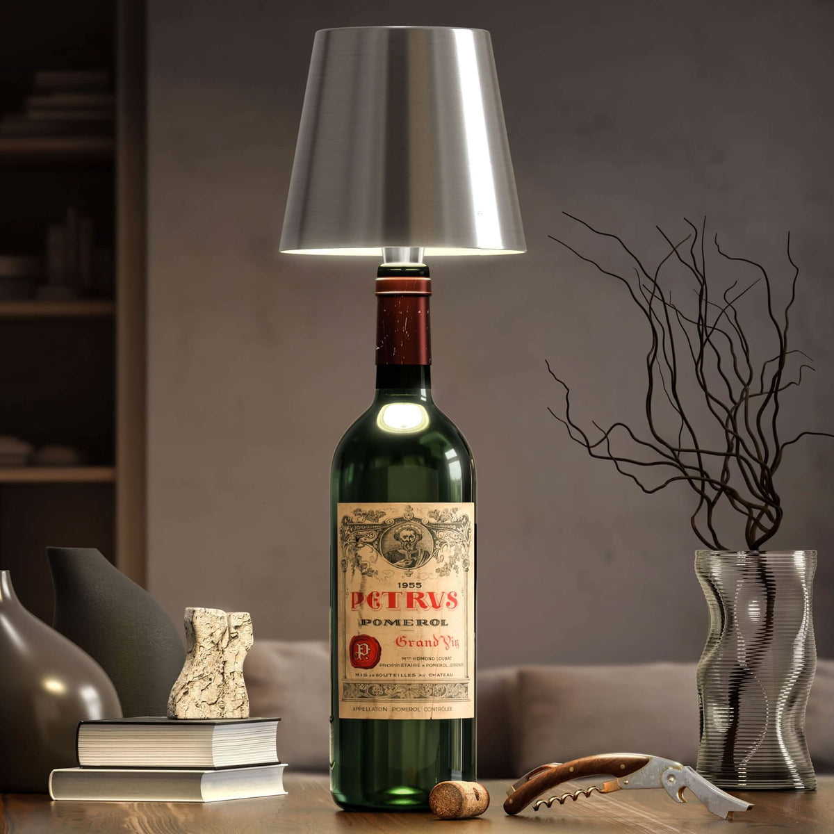 Lampe à Bouteille Sans Fil – Éclairage Élégant et Original