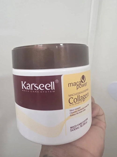Masque Capillaire Au Collagène | Hydratation Profonde Pour Cheveux Secs, Contrôle Des Frisottis — photo d'un client 1