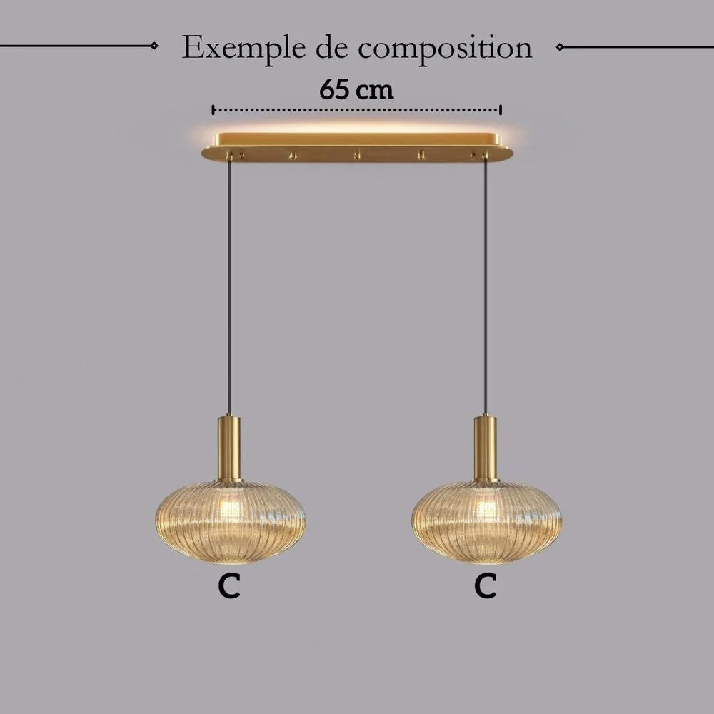 Elegancka Szklana Lampa Wisząca w Stylu Vintage — zdjęcie 28